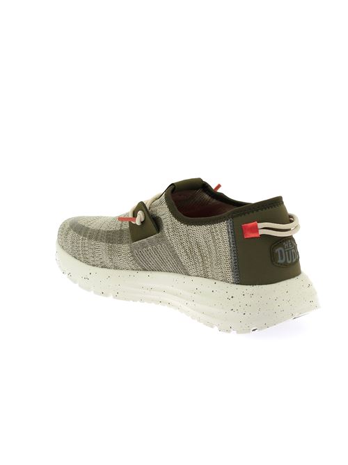 Sirocco M Sport Mode stringata da uomo in tela verde HEY DUDE | 407143VY
